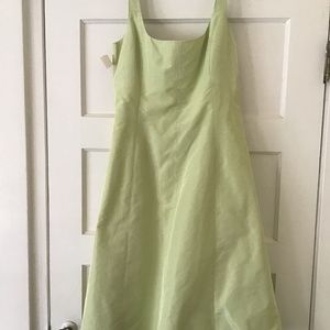 JCrew Powder Silk Peridot Green Dress Size 8